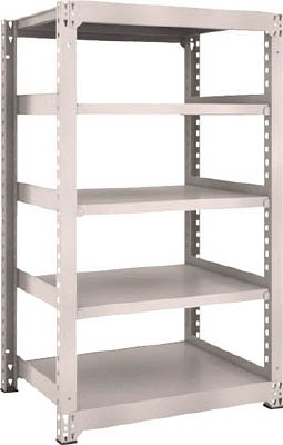ＴＲＵＳＣＯ　Ｍ３型中量棚　９００Ｘ７２１ＸＨ１５００　５段　単体　ネオグレー＿