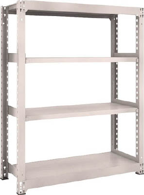 ＴＲＵＳＣＯ　Ｍ３型中量棚　１２００Ｘ４７１ＸＨ１５００　４段　単体　ネオグレー＿