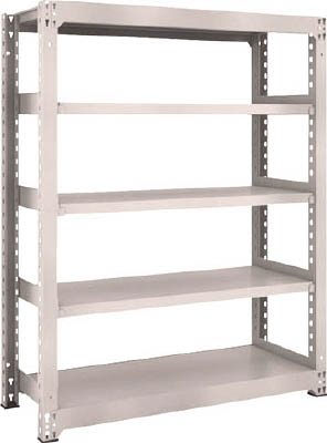 ＴＲＵＳＣＯ　Ｍ３型中量棚　１２００Ｘ４７１ＸＨ１５００　５段　単体　ネオグレー＿