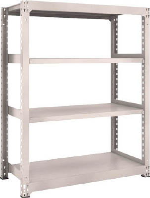 ＴＲＵＳＣＯ　Ｍ３型中量棚　１２００Ｘ５７１ＸＨ１５００　４段　単体　ネオグレー＿