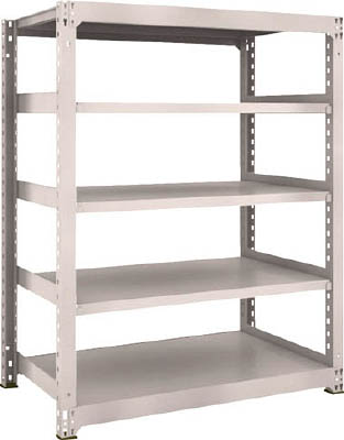 ＴＲＵＳＣＯ　Ｍ３型中量棚　１２００Ｘ７２１ＸＨ１５００　５段　単体　ネオグレー＿