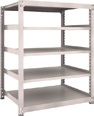 ＴＲＵＳＣＯ　Ｍ３型中量棚　１２００Ｘ９２１ＸＨ１５００　５段　単体　ネオグレー＿