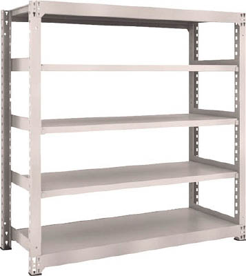 ＴＲＵＳＣＯ　Ｍ３型中量棚　１５００Ｘ５７１ＸＨ１５００　５段　単体　ネオグレー＿