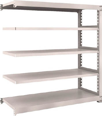 ＴＲＵＳＣＯ　Ｍ３型中量棚　１５００Ｘ５７１ＸＨ１５００　５段　連結　ネオグレー＿