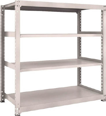 ＴＲＵＳＣＯ　Ｍ３型中量棚　１５００Ｘ７２１ＸＨ１５００　４段　単体　ネオグレー＿