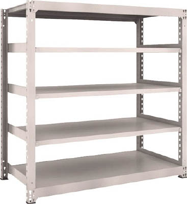 ＴＲＵＳＣＯ　Ｍ３型中量棚　１５００Ｘ７２１ＸＨ１５００　５段　単体　ネオグレー＿