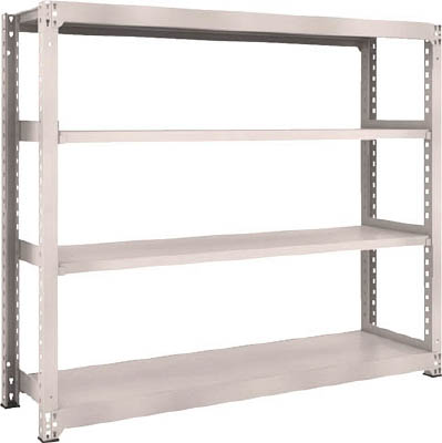 ＴＲＵＳＣＯ　Ｍ３型中量棚　１８００Ｘ４７１ＸＨ１５００　４段　単体　ネオグレー＿