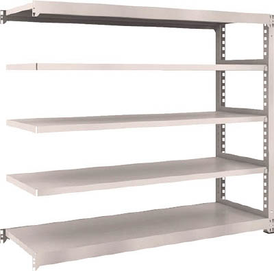 ＴＲＵＳＣＯ　Ｍ３型中量棚　１８００Ｘ５７１ＸＨ１５００　５段　連結　ネオグレー＿