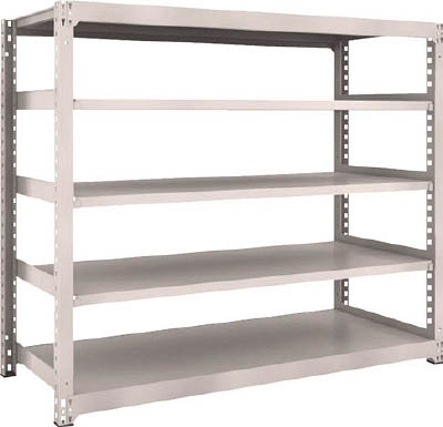 ＴＲＵＳＣＯ　Ｍ３型中量棚　１８００Ｘ７２１ＸＨ１５００　５段　単体　ネオグレー＿