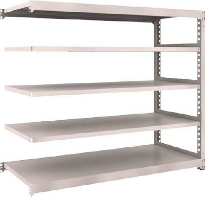 ＴＲＵＳＣＯ　Ｍ３型中量棚　１８００Ｘ７２１ＸＨ１５００　５段　連結　ネオグレー＿