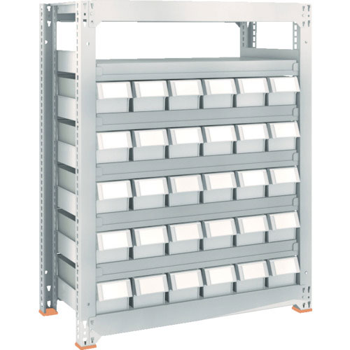 ＴＲＵＳＣＯ　Ｍ３型中量棚　Ｈ１８００　樹脂ＮＧ引出付　小Ｘ１２＿