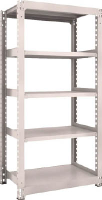 ＴＲＵＳＣＯ　Ｍ３型中量棚　９００Ｘ５７１ＸＨ１８００　５段　単体　ネオグレー＿