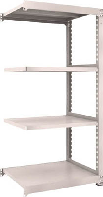 ＴＲＵＳＣＯ　Ｍ３型中量棚　９００Ｘ７２１ＸＨ１８００　４段　連結　ネオグレー＿
