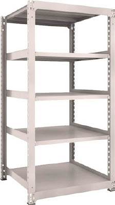 ＴＲＵＳＣＯ　Ｍ３型中量棚　９００Ｘ９２１ＸＨ１８００　５段　単体　ネオグレー＿