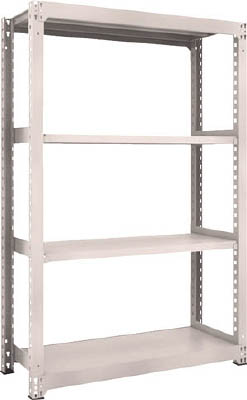 ＴＲＵＳＣＯ　Ｍ３型中量棚　１２００Ｘ４７１ＸＨ１８００　４段　単体　ネオグレー＿