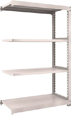 ＴＲＵＳＣＯ　Ｍ３型中量棚　１２００Ｘ５７１ＸＨ１８００　４段　連結　ネオグレー＿