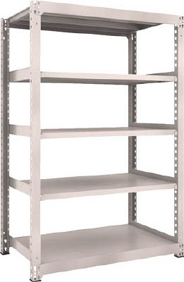 ＴＲＵＳＣＯ　Ｍ３型中量棚　１２００Ｘ７２１ＸＨ１８００　５段　単体　ネオグレー＿