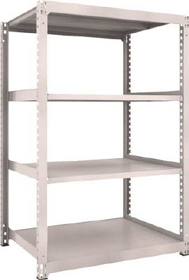 ＴＲＵＳＣＯ　Ｍ３型中量棚　１２００Ｘ９２１ＸＨ１８００　４段　単体　ネオグレー＿