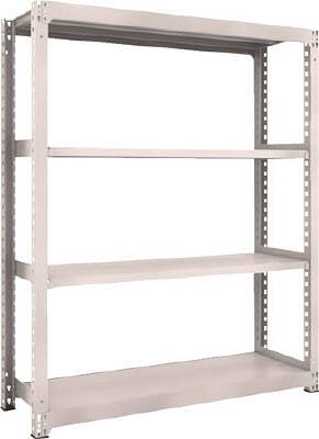 ＴＲＵＳＣＯ　Ｍ３型中量棚　１５００Ｘ４７１ＸＨ１８００　４段　単体　ネオグレー＿