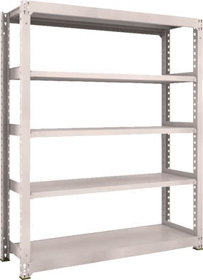 ＴＲＵＳＣＯ　Ｍ３型中量棚　１５００Ｘ４７１ＸＨ１８００　５段　単体　ネオグレー＿
