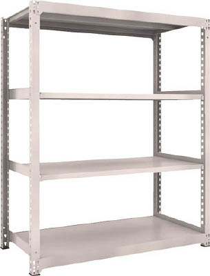 ＴＲＵＳＣＯ　Ｍ３型中量棚　１５００Ｘ７２１ＸＨ１８００　４段　単体　ネオグレー＿