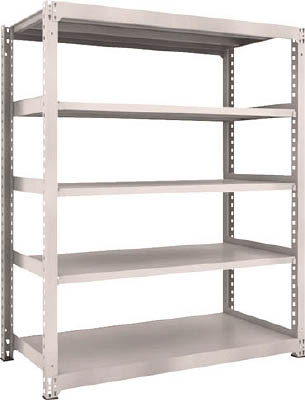 ＴＲＵＳＣＯ　Ｍ３型中量棚　１５００Ｘ７２１ＸＨ１８００　５段　単体　ネオグレー＿