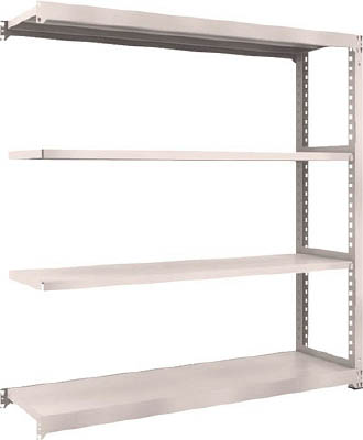 ＴＲＵＳＣＯ　Ｍ３型中量棚　１８００Ｘ４７１ＸＨ１８００　４段　連結　ネオグレー＿
