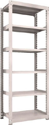 ＴＲＵＳＣＯ　Ｍ３型中量棚　９００Ｘ５７１ＸＨ２４００　６段　単体　ネオグレー＿