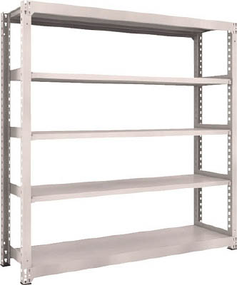 ＴＲＵＳＣＯ　Ｍ３型中量棚　１８００Ｘ４７１ＸＨ１８００　５段　単体　ネオグレー＿