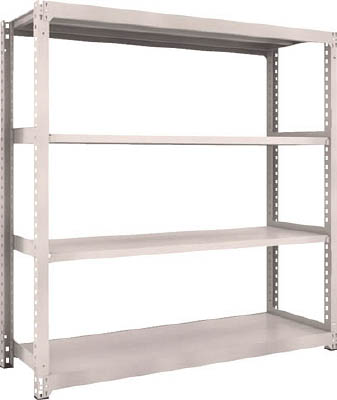 ＴＲＵＳＣＯ　Ｍ３型中量棚　１８００Ｘ５７１ＸＨ１８００　４段　単体　ネオグレー＿