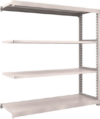 ＴＲＵＳＣＯ　Ｍ３型中量棚　１８００Ｘ５７１ＸＨ１８００　４段　連結　ネオグレー＿