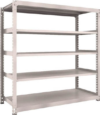 ＴＲＵＳＣＯ　Ｍ３型中量棚　１８００Ｘ７２１ＸＨ１８００　５段　単体　ネオグレー＿