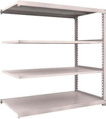 ＴＲＵＳＣＯ　Ｍ３型中量棚　１８００Ｘ９２１ＸＨ１８００　４段　連結　ネオグレー＿