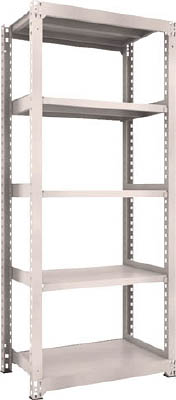 ＴＲＵＳＣＯ　Ｍ３型中量棚　９００Ｘ５７１ＸＨ２１００　５段　単体　ネオグレー＿