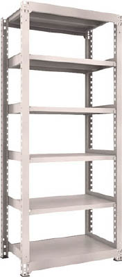 ＴＲＵＳＣＯ　Ｍ３型中量棚　９００Ｘ５７１ＸＨ２１００　６段　単体　ネオグレー＿