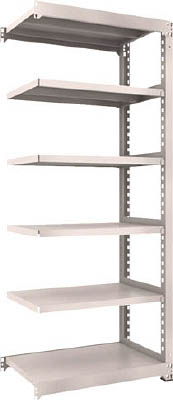 ＴＲＵＳＣＯ　Ｍ３型中量棚　９００Ｘ５７１ＸＨ２１００　６段　連結　ネオグレー＿