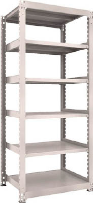 ＴＲＵＳＣＯ　Ｍ３型中量棚　９００Ｘ７２１ＸＨ２１００　６段　単体　ネオグレー＿