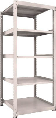 ＴＲＵＳＣＯ　Ｍ３型中量棚　９００Ｘ９２１ＸＨ２１００　５段　単体　ネオグレー＿