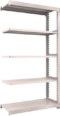 ＴＲＵＳＣＯ　Ｍ３型中量棚　１２００Ｘ４７１ＸＨ２１００　５段　連結　ネオグレー＿