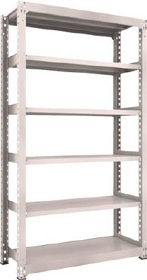 ＴＲＵＳＣＯ　Ｍ３型中量棚　１２００Ｘ４７１ＸＨ２１００　６段　単体　ネオグレー＿