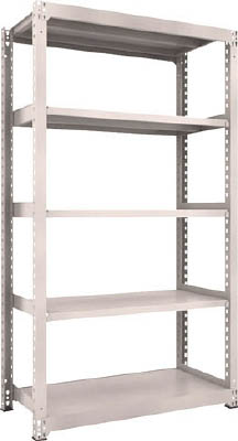 ＴＲＵＳＣＯ　Ｍ３型中量棚　１２００Ｘ５７１ＸＨ２１００　５段　単体　ネオグレー＿