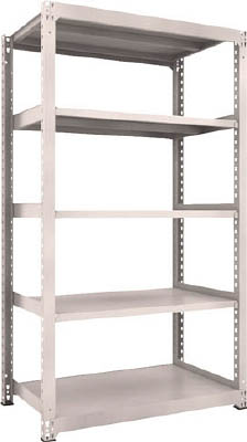 ＴＲＵＳＣＯ　Ｍ３型中量棚　１２００Ｘ７２１ＸＨ２１００　５段　単体　ネオグレー＿