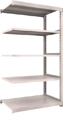ＴＲＵＳＣＯ　Ｍ３型中量棚　１２００Ｘ７２１ＸＨ２１００　５段　連結　ネオグレー＿