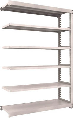 ＴＲＵＳＣＯ　Ｍ３型中量棚　１５００Ｘ４７１ＸＨ２１００　６段　連結　ネオグレー＿