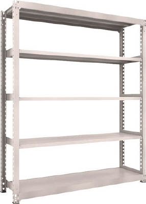 ＴＲＵＳＣＯ　Ｍ３型中量棚　１８００Ｘ４７１ＸＨ２１００　５段　単体　ネオグレー＿