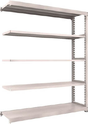 ＴＲＵＳＣＯ　Ｍ３型中量棚　１８００Ｘ４７１ＸＨ２１００　５段　連結　ネオグレー＿