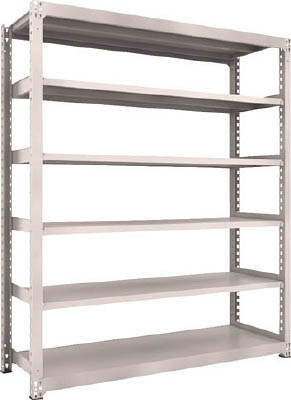 ＴＲＵＳＣＯ　Ｍ３型中量棚　１８００Ｘ５７１ＸＨ２１００　６段　単体　ネオグレー＿