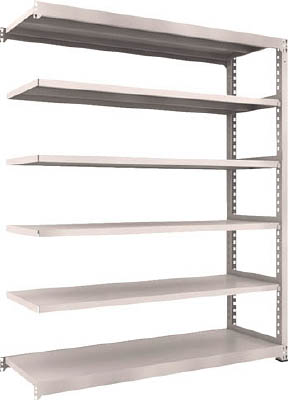 ＴＲＵＳＣＯ　Ｍ３型中量棚　１８００Ｘ５７１ＸＨ２１００　６段　連結　ネオグレー＿