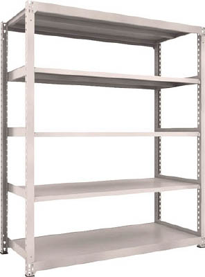 ＴＲＵＳＣＯ　Ｍ３型中量棚　１８００Ｘ７２１ＸＨ２１００　５段　単体　ネオグレー＿