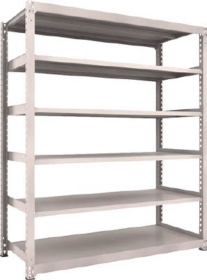 ＴＲＵＳＣＯ　Ｍ３型中量棚　１８００Ｘ７２１ＸＨ２１００　６段　単体　ネオグレー＿
